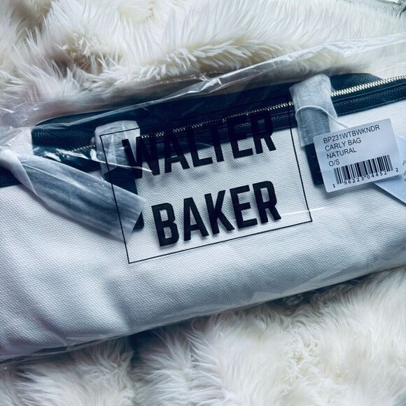 Walter Baker Carly Bag Classic Canvas, Vegan Leather Tote Curateur Rachel Zoe - Picture 2 of 5